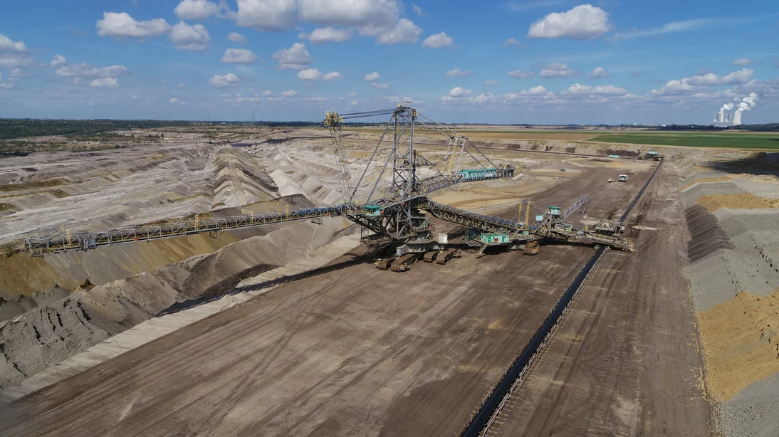 Absetzer im Tagebau Vereinigtes Schleenhain