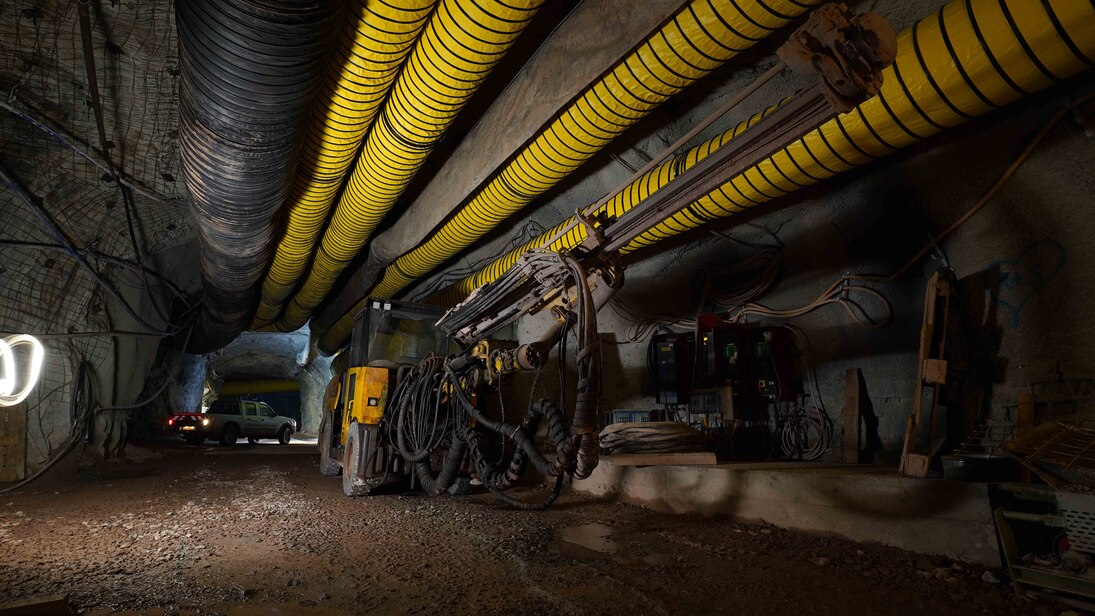 Wetterführung im Spatbergwerk Niederschlag