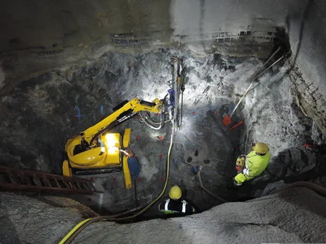 Aufwältigung Gesenk im Spatberwerk Niederschlag